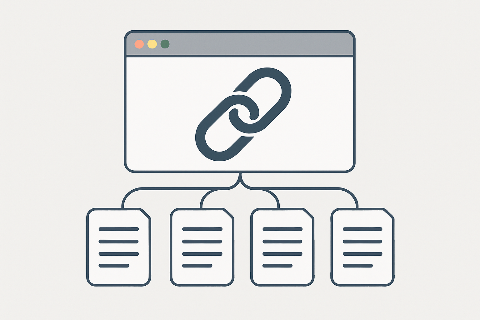 Internal linking SEO illustration