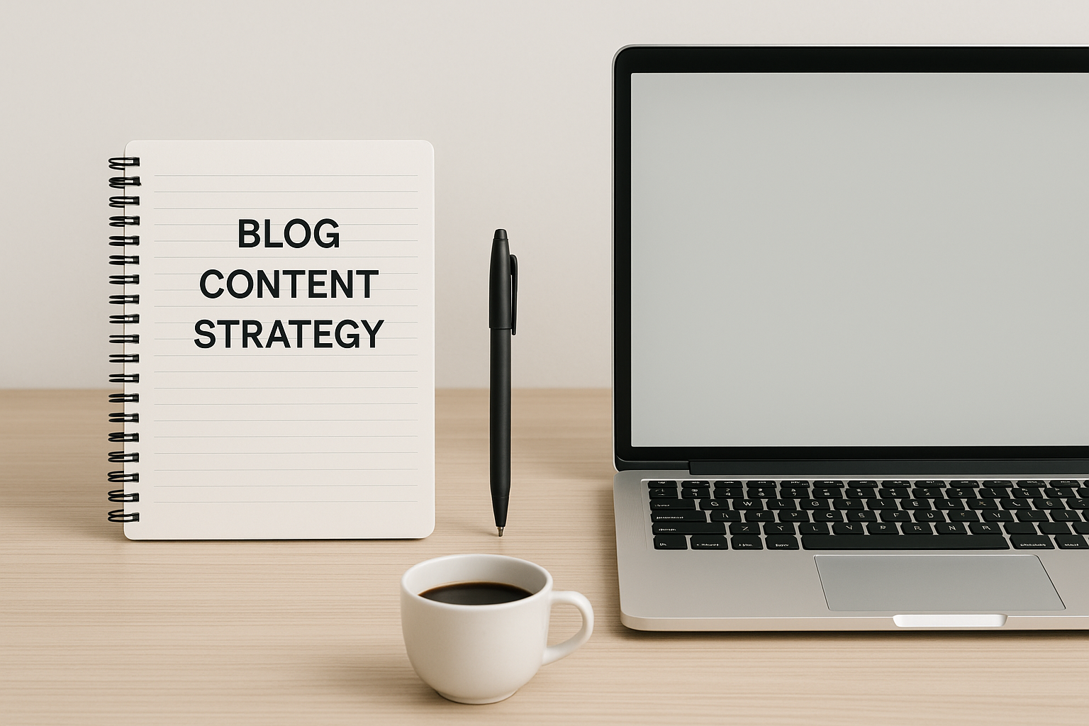 Blog content strategy illustration