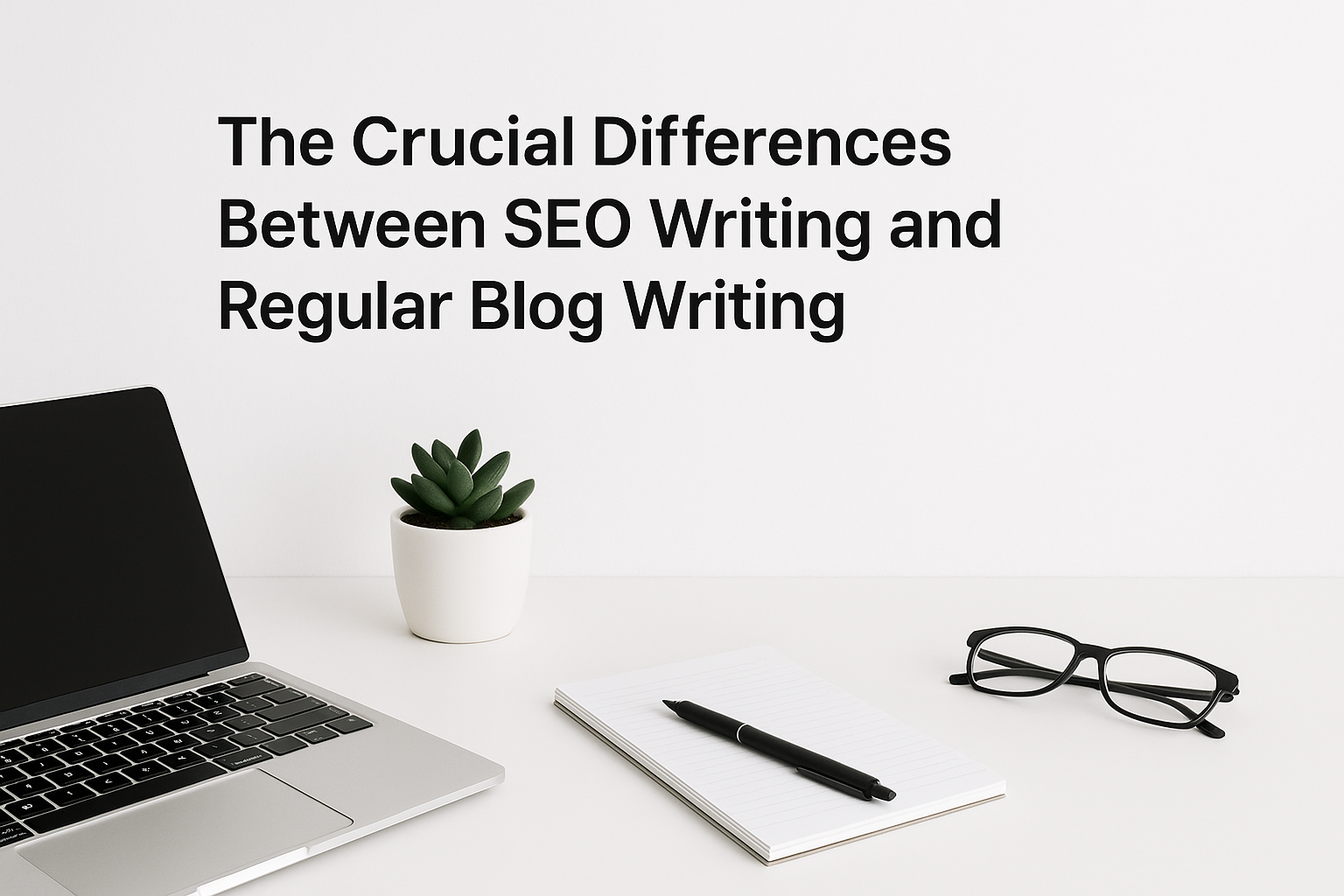 SEO writing vs regular blog writing illustration